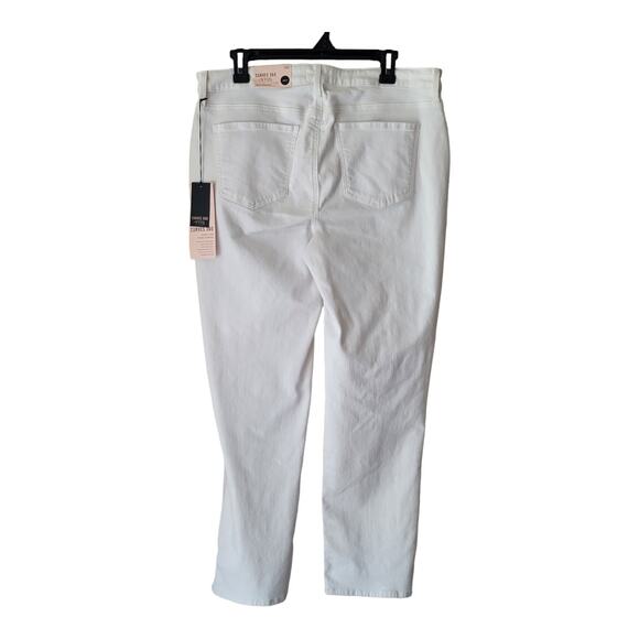 NYDJ Curves 360 Ankle Jeans Women's 12S‎ White Denim Slim Straight NWT - Picture 2 of 16